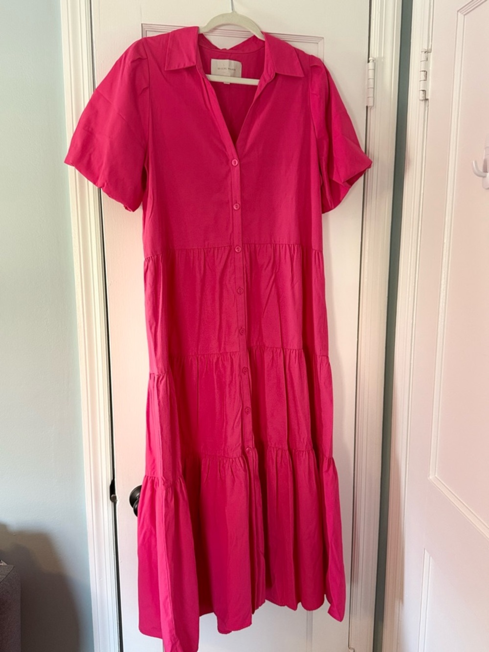 Brochu Walker Hot Pink Tiered Maxi Dress - Picture 2 of 6
